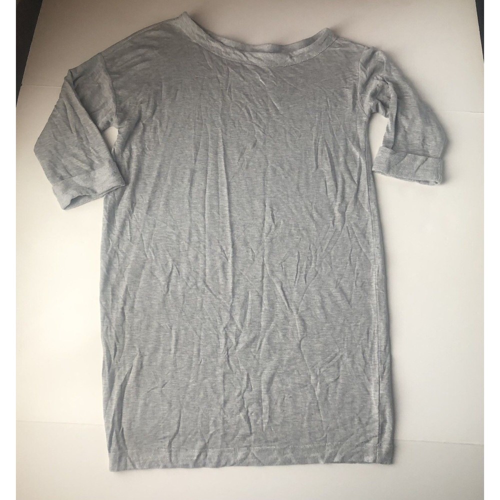 Splendid Sweatshirt Sweater Mini Dress Size Medium Heather Gray